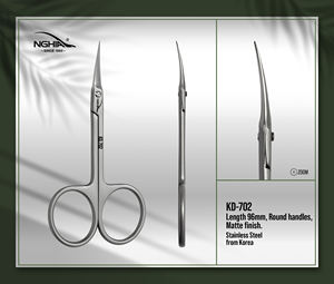 Ensemble de manucure KD-702 professionnel Nghia ciseaux à cuticules droits en acier inoxydable de haute qualité pointe incurvée beauté Durable - Product Image 6