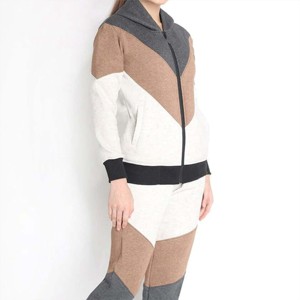 Trendy Women Winter Hooded Tracksuit Set Fleece <b>Long</b> <b>Sleeve</b> <b>Top</b> Matching Sweatpants Solid Casual <b>Gym</b> Fitness Running Streetwear - Product Image 4