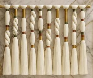 Cabecero de Cama con Diseño Boho de Bolas de Macramé o Adornos de Pared para Bodas, Diseños Artísticos, Decoración del Hogar, Decoración de Pared - Product Image 4