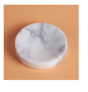 Porte-savon en marbre de haute qualité, ensembles de salle de bain, plateau à savon rond en marbre gris, forme rectangulaire - Product Image 2