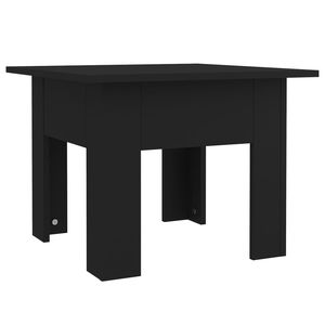 Mesa de centro mediana de madera de ingeniería negra sencilla - Product Image 2
