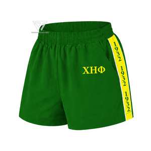 ขายส่งกางเกงขาสั้นออกกำลังกายสำหรับผู้หญิงปักลาย Chi Eta Phi Sorority 1932 |   เครื่องแต่งกายกีฬากรีก - Product Image 1