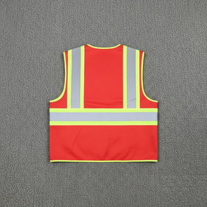 Chaleco de Seguridad Reflectante de Alta Visibilidad con Logotipo Personalizado OEM, Certificado ANSI Clase 1 EN ISO 20471, Malla Impermeable, LED Intermitente, Múltiples Bolsillos - Product Image 3