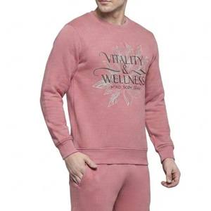 Mens Crew Neck Tracksuit High Quality Activewear Jogging Suit <b>Set</b> Mens Crew Neck Tracksuit Fashion Sports Outfit Cotton Fabric - Product Image 5