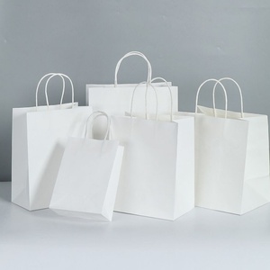 Sacs en papier écologiques pour boutiques de mode et cosmétiques, sacs en papier faits à la main, logo et dimensions personnalisés, sacs imprimés - Product Image 1
