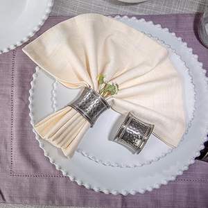 Anneau de serviette en métal argenté pour mariages, hôtels, fêtes – Support décoratif pour serviettes de table - Product Image 6