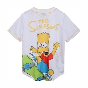 Camiseta de Béisbol Moderna - Ropa Deportiva de Malla Estilo Hip Hop - Camisa Casual Transpirable con Botones para Hombre - Product Image 3