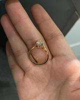 Princesse Cut Lab Grown Diamond Bague de fiançailles/mariage pour femme 14K Gold Yellow Diamond Vintage Style IGI Certifié pour