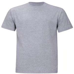 Bangladesh China Factory Price Custom Logo Embroidery 180g CVC <b>short</b>-<b>sleeved</b> round neck breathable <b>short</b>-<b>sleeved</b> T-<b>shirt</b> - Product Image 4