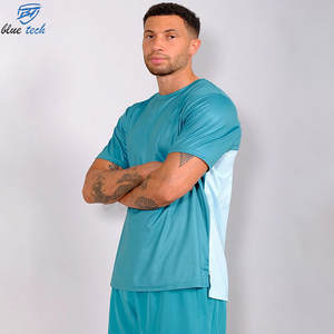 Conjunto Deportivo de Camiseta y Pantalones Cortos para Hombre, Absorbente de Humedad, Uniforme Deportivo de Verano, OEM, Traje de Tenis de Dos Piezas con Logotipo Personalizado - Product Image 6