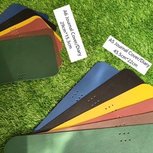 Tanned Notebook Cover Blue Cow Leather A5 And <b>A6</b> Travel Folder Executive Stationery Journal Protector Handcrafted Organizer Plus - Product Image 5