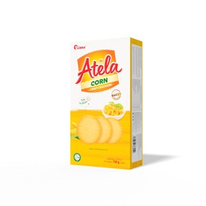 Atea 150g Corncrisp, Galletas de Maíz Bajas en Grasa, Crujientes, Sabor Salado, Halal, con Sabor a Maíz Dulce, en Caja, Bolsa, Envase tipo Sachet - Product Image 1