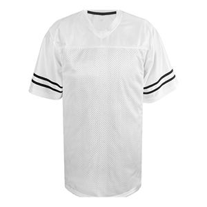 เสื้อฟุตบอลตาข่ายน้ำหนักเบาคุณภาพดีที่สุดสำหรับทุกเพศทุกวัย ดีไซน์แขนสั้นสำหรับฤดูร้อน ผลิตจากวัสดุตาข่าย รับผลิตแบบ OEM สำหรับผู้ใหญ่ - Product Image 2