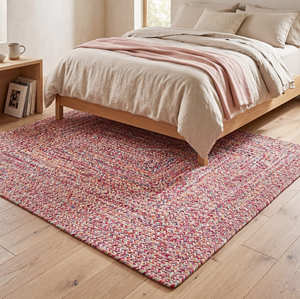 Handwoven Multicolor Cotton Rope Area <b>Carpet</b> for Bedroom Kids Room & Bohemian Home Décor - Product Image 1