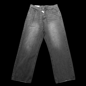 Custom Made Lightweight Canvas Denim Jeans Mid Button Fly Slim Fit Straight Business Formal Casual Men's Breathable - Product Image 3