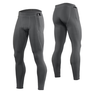 Leggings de Compresión Ligeros para Gimnasio, al por Mayor, para Hombre, con Logotipo Personalizado, Ropa Deportiva de Cintura Alta, Tejida, para Entrenamiento - Product Image 2