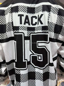 Camisetas de hockey sobre hielo de sublimación de manga larga de alta calidad, camisetas de hockey sobre hielo al por mayor, uniformes de desgaste de hockey sobre hielo - Product Image 3