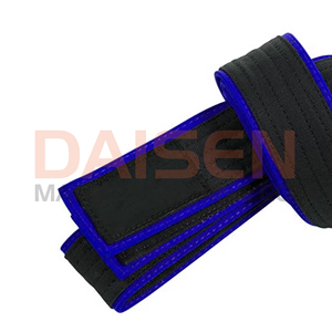 Cinturón de Taekwondo de Nailon Negro y Azul, Unisex, Equipo de Entrenamiento de Artes Marciales Resistente - Product Image 2