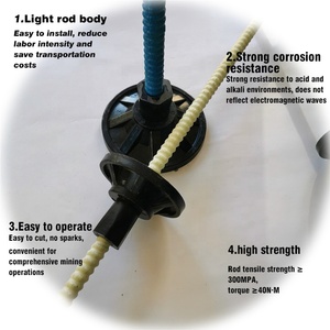 High Strength Fiberglass Frp Material Fiberglass Bar Threaded Anchor Rock Bolt - Product Image 5