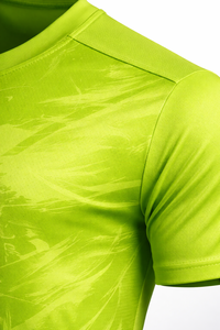 Conjunto de Uniforme de Fútbol Verde Neón Personalizado, Camiseta y Pantalones Cortos de Fútbol Sublimados para Hombre, Secado Rápido, Transpirable, 100% Poliéster - Product Image 4