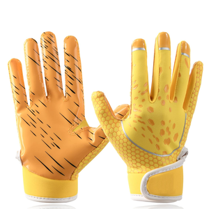 American Football Gloves Customized Logo and Size Balanced Support Flexible Design <b>Game</b> Ready American Football Gloves - Product Image 6