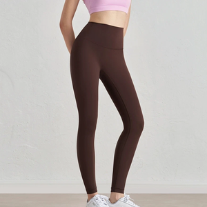 Pantalones de Yoga de Cintura Alta para Mujer, Casuales, Sólidos, Elásticos, Transpirables, Sin Costuras, para Ejercicio y Fitness, Cómodos - Product Image 3