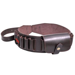 Funda de cinturón de cuero de vaca con 10 bolsillos redondos, estilo vintage, construcción duradera - Product Image 4