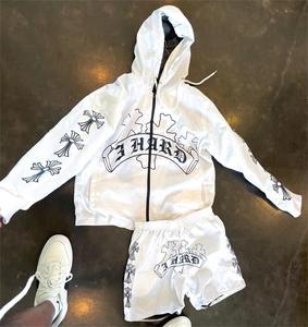 Conjunto de Sudadera con Capucha y Chaqueta Corta de Poliéster y Nailon, Estilo Casual Urbano, con Logotipo Personalizado OEM, para Hombre y Mujer - Product Image 3