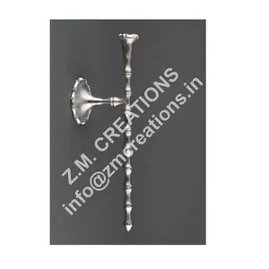 Top Trendy Wall Sconce Metal Candle Holder Cor Prata Para Casa Casamento Evento De Natal E Decoração Do Partido