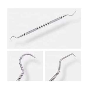 Set 5pcs Manual Stainless Steel Dental Care Tools Pick Dentist Oral Examination Kit Mirror Handle/Probe Tweezers Cleaning - Product Image 3