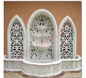 Fuente de arenisca para exteriores grande y moderna, decoración elegante de jardín con fuente de agua hecha de mármol Premium para hoteles - Product Image 3