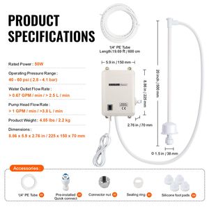 Dispenser Elettrico Automatico per Bottiglie da 5 Galloni, Sistema di Pompaggio Acqua a Ingresso Singolo per Elettrodomestici da Caffè/Tè, Frigoriferi, Manuale/USB - Product Image 6