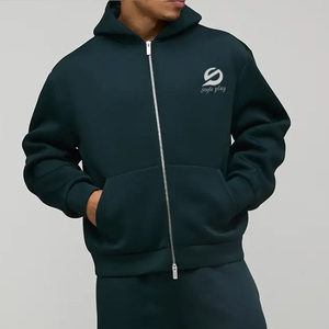 Vêtements d'hiver : Survêtements streetwear à capuche pour hommes, coupe oversize avec fermeture éclair – Prix de gros - Product Image 5