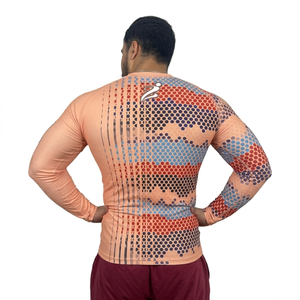 เสื้อแรชการ์ดแขนยาวขายส่ง ป้องกันแสงแดด เสื้อแรชการ์ดแขนยาวสำหรับผู้ชาย ระบายอากาศได้ดี ออกแบบเองได้ - Product Image 2