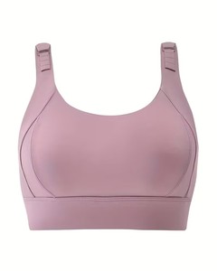 Soutien-gorge de sport à couvrance intégrale pour femme |   Bralette de sport à bretelles croisées |   Haut de sport de course à pied à performance élastique supérieure - Product Image 1