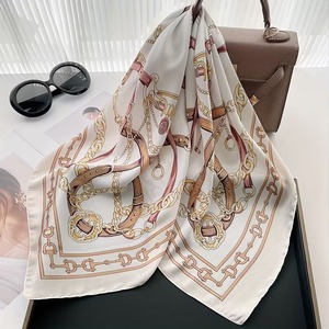 Elegant Long Silk <b>Scarf</b> Fashion Luxury Soft Silk <b>Scarves</b> for Winter - Product Image 3