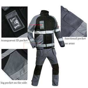 Vêtements de travail en coton respirant, combinaisons durables, vêtements de sécurité industrielle pour les travailleurs - Product Image 4