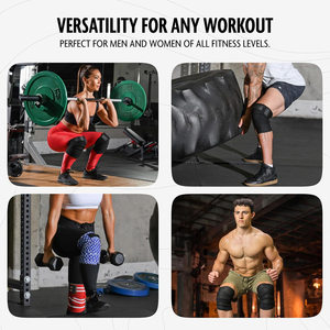Bandes de genou en néoprène respirantes pour la musculation et le powerlifting avec protection professionnelle, bandes de genou personnalisées - Product Image 6