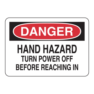 Panneau de signalisation de danger pour les mains - Triangle réfléchissant en PVC pour l'entretien des machines - Product Image 1