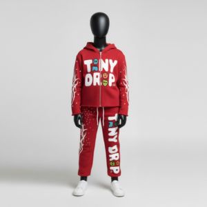 Ensemble de survêtement confortable à capuche pour enfants, collection Hiver 2026, dernière mode, pour garçons et filles, personnalisable, idéal pour les loisirs et les activités - Product Image 2