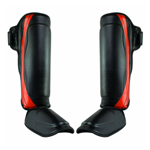 Espinilleras de Boxeo Unisex de PU Ecológicas, 1 cm de Grosor, Resistentes al Desgaste, Equipo de Protección para Entrenamiento de Artes Marciales - Product Image 4