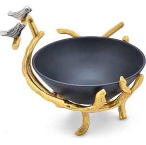 Bol de service décoratif de style moderne pour table, en acier inoxydable de qualité durable, forme arrondie, pour fruits - Product Image 5