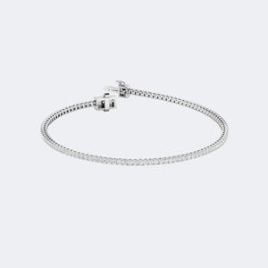 Bracelet tennis en diamants ronds sertis à griffes 1,43 carats au total - Product Image 2