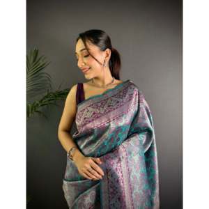 Ishita Dharmavaram Soft Silk <b>Saree</b>-Traditional Handwoven <b>Saree</b> - Product Image 1