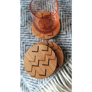 Wholesale Bulk Wooden <b>Coasters</b> Personalized Laser Engraved Hollow <b>Wood</b> Cup Mats Durable Natural <b>Wood</b> Beverage Wooden <b>Coasters</b> - Product Image 2