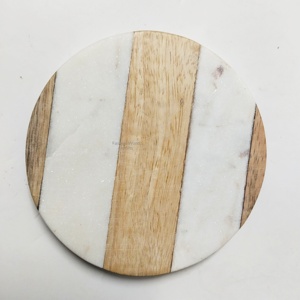 Sous-verres isolants personnalisés en bois d'acacia, écologiques et minimalistes, pour protection de table et porte-gobelets – Vente en gros usine - Product Image 2