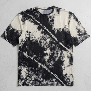 Camiseta de Manga Corta Informal para Hombre, de Alta Calidad, 100% Algodón Poliéster, con Logotipo Personalizado Tie Dye, Transpirable, Estilo Urbano - Product Image 1