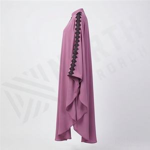 Abaya Abierta de Chifón Simple al por Mayor para Mujeres Musulmanas, Ropa Islámica Elegante, Moderna y de Alta Calidad - Product Image 3