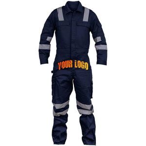 Combinaison de sécurité haute visibilité OEM Premium Comfort Classe 2 avec bande réfléchissante, antistatique, éclairage LED, respirante, en polyester imperméable pour homme - Product Image 1
