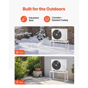 Condizionatore d'Aria Mini Split Senza Condotti con Pompa di Calore Heav 9000 36000 BTU, Supporto da Terra Regolabile con Supporti e Piedini Anti-Vibrazione - Product Image 3